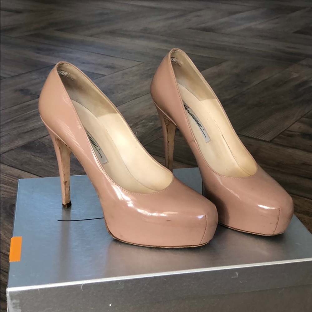 Brian Atwood Maniac platform nude pumps
